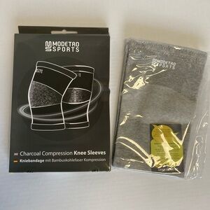 New Modetro Compression Knee Sleeves Sz M-L